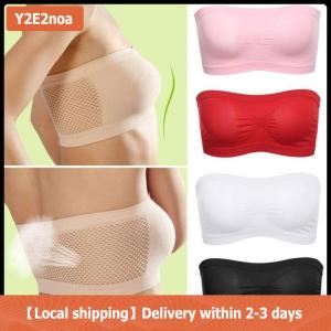 【Local shipping】 Women Tube Top Underwear Strapless Breathable Seamless Stretch Invisible Bra