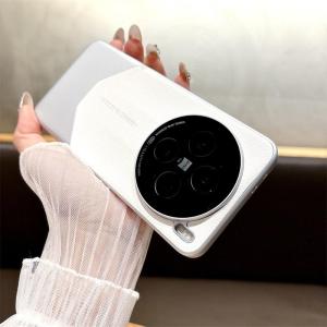 Ốp lưng cho Vivo X200 Pro Mini x100 Pro X100S Pro x100 siêu sang vỏ điện thoại chất liệu da PU Ốp lưng cứng Khung mạ điện Ốp bảo vệ chống sốc chống rơi tấm dán bảo vệ ống kính lỗ nhỏ