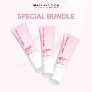 Grace and Glow Brightening Sun Body Serum SPF30 PA+++ 100ml – Gradually Evens Out Dark Elbows/Knees & Back Tan While Shielding from UV No Sticky Feel — Indonesias Viral 2-in-1 Brightening Body Sunscreen
