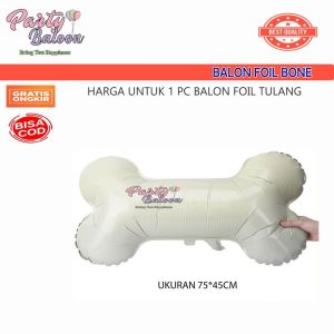 Balon Ulang tahun Foil Tulang Anjing Baloon Bone Dog satuan jumbo