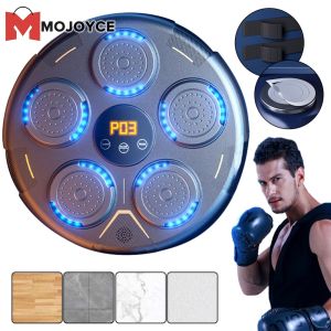 MOJOYCE Music Boxing Machine Wall Mounted Boxing Machine BT Link Smart Boxing Game Electronic Music Boxing Pads for Kids Adults