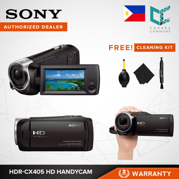 Sony HDR-CX405 HD Handycam Video Camera Still Image Capture