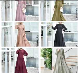 Dress Arumi Maxy Premium/Gamis Wanita Rayon Premium