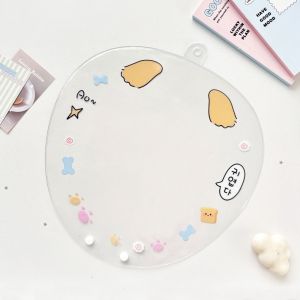GTRBFDS PVC Picket Fan Cover Clear Dustproof Uchiwa Fan Sleeve Cartoon Portable Cheering Fan Storage Case Idol Concert Fans