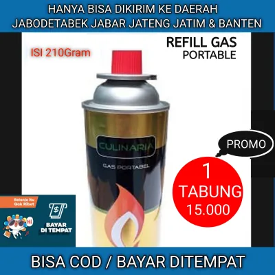Tabung gas kaleng Culinaria bukan hicook / Hi-cook refillan adapter camping hiking