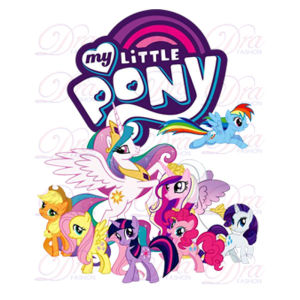 Totebag Little Pony Lucu Kanvas Tas Serut Goodie Bag Souvenir Ulang Tahun Anak Sekolah Aesthetic