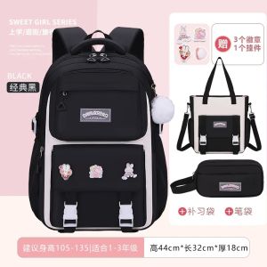 New Middle and High School Students Schoolbag Girls Large Capacity Burden Reduction Childrens Backpack