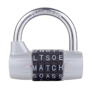 Upgraded Gym Locker Lock 5 Letter Word Lock 5 Digit Combination Lock Safety Padlock for School Gym Locker Sports Locker