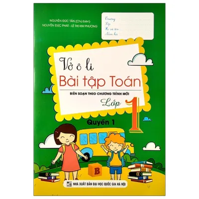 Fahasa - Vở Ô Li Bài Tập Toán Lớp 1 - Quyển 1 (Biên Soạn Theo Chương Trình Mới)