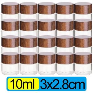 กระบอกเครื่องเทศเครื่องปรุงรสเหยือกน้ำพร้อมฝาปิดแก้วขนาดเล็ก20/1ชิ้นภาชนะการจัดเก็บถั่วกาแฟขวดแก้วพร้อมจุกไม้ค็อกไม้สุญญากาศ