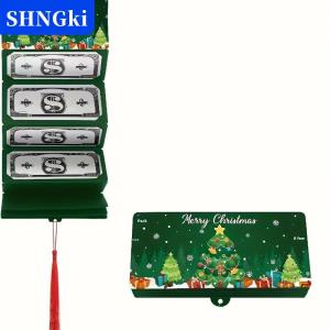 [COD] 🔥🔥🔥SHNGki 2026 giáng sinh Santa Claus Xmas cây gấp tiền giấy thẻ phong bì với 10 khe cắm thẻ giáng sinh vui vẻ trang trí cho nhà