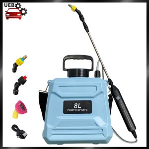 [Ueb Wholesale Mall] 8L Garden Flower Spraying Equipment with Adjustable Shoulder Strap Electric Garden Irrigation Sprayer Retractable Wand for Yard Lawn