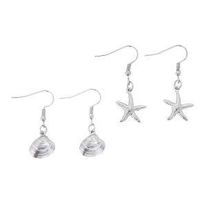 Elegant Seashells Stud Earrings Allergy Resistant Stainless Steel Lightweight For Everyday Use