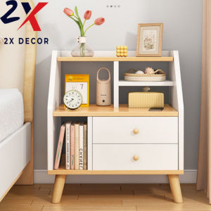 Tủ đầu giường thiết kế 2 ngăn kéo và 3 ngăn kéo thêm chân đế chống ẩm mốc 2X Decor- 2X161