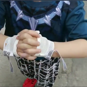 Toddler Hand Protective Gloves Prevent Thumb Sucking Comfortable and Safe Finger Protector Mitts for Daily Use