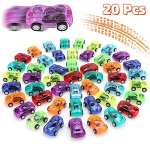 20 Pcs Toy Cars Mini Pull Back Cars Race Car Party Favors Plastic Pull Toy Vehicle Playsets for Classroom Prizes Goodie Bags Fillers