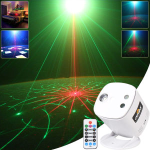 ESHINY B219 USB MINI R & g Laser 40 Patterns Projector Stage Light RGB LED Party DJ Disco Bar Dance KTV Room Effect Lights Show