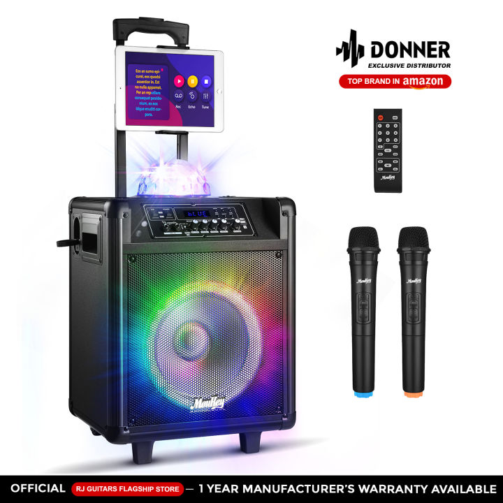 Donner Moukey Karaoke Machine, 10'' Big Subwoofer Lazada PH