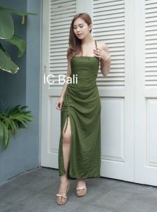 BAJU WANITA MODEL BARU LONG DRESS MAUDY LDM007