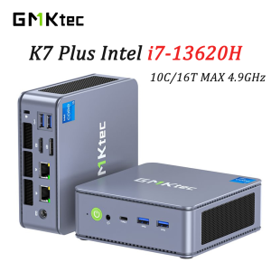 GMKtec K7 Plus MINI PC Intel i7 13620H UHD Graphics 2*DDR5 5600MHz 2*M.2 2280 HDMI DP USB4 Dual 2.5G LAN