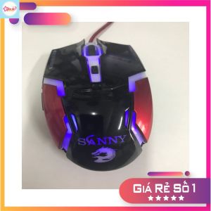 (HCM) Chuột Máy Tính gaming SANNY V1. Bảo hành 6 tháng opticcal 6D 2400DPI