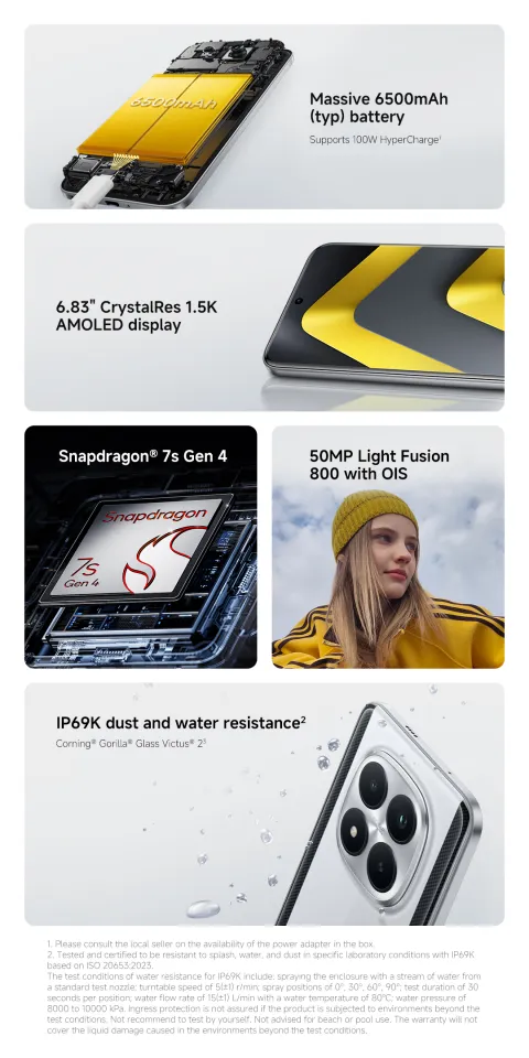 New POCO M8 Pro 5G Smartphone |8GB+256GB/12GB+512GB, Massive