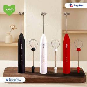KLEVO AMIXER PENGOCOK TELUR PEMBUIH SUSU Handheld Mixer Mini Electric Portable Rechargeable