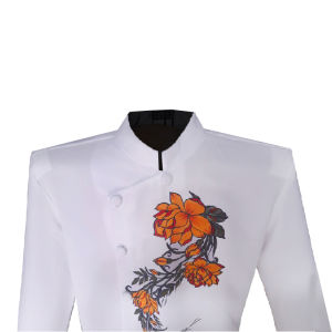 ÁO DÀI NAM TRẮNG VẼ TAY