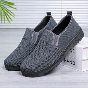 [Free Shipping] Summer MenS Slip-On Canvas Shoes With Breathable Rubber Soles