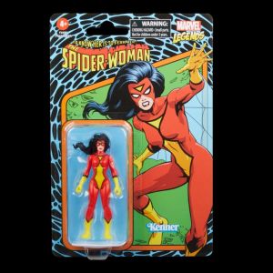 Marvel Legends Series Retro 375 Collection Spider-Woman 3.75-Inch Collectible Action Figures Toys for Ages 4 and Up