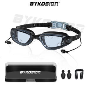 BYKOSION 4 in 1 HD Swimming Goggles Sets Waterproof Anti-Fog Swimming Goggles No Leaking UV Protection Safety Glasses