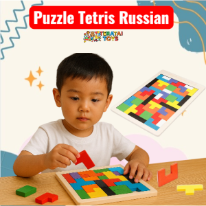 TERATAITOYS - Mainan Edukasi Puzzle Tetris / Mainan Puzzle Block / Mainan Puzzle Anak / Puzzle Kayu Tangram