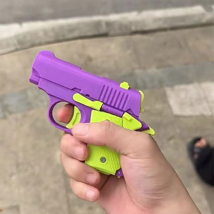 【New】3D Model Radish Gun Mini Children Toy Gun for Kids Collection Gift