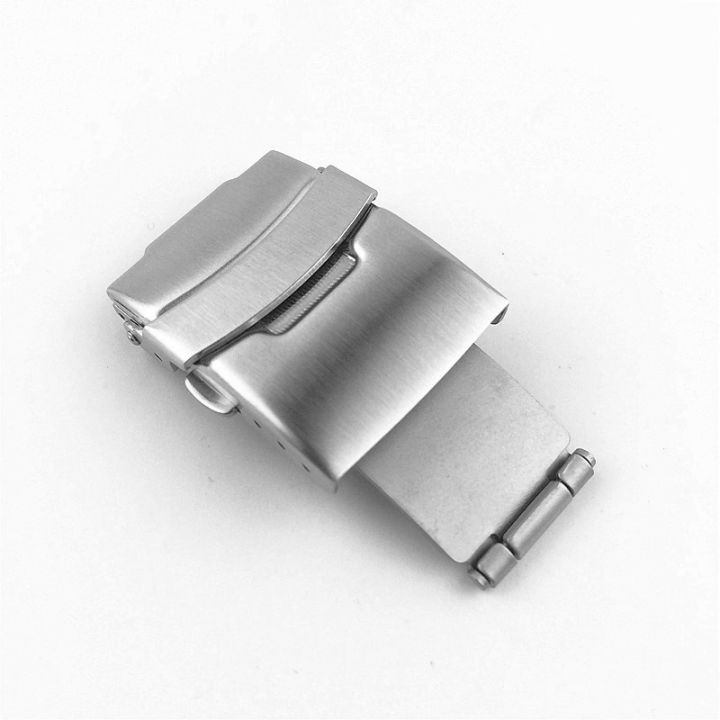 16mm 18mm 20mm 22mm 24mm Stainless Steel Watch Buckle Push Button Fold