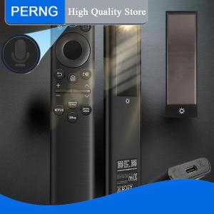 [PERNG] Tehe 1 Piece DIY Accessories BN59-01385A Replacement Voice Remote Control For Samsung Smart TVs Solar Charging Remote