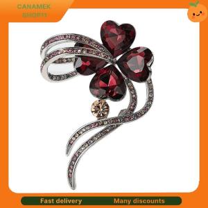 ❣️❣️❣️ Fashion Rhinestone Crystal Four Leaf Clover Brooches For Women Clothing Coat Jewelry Accessries Gifts