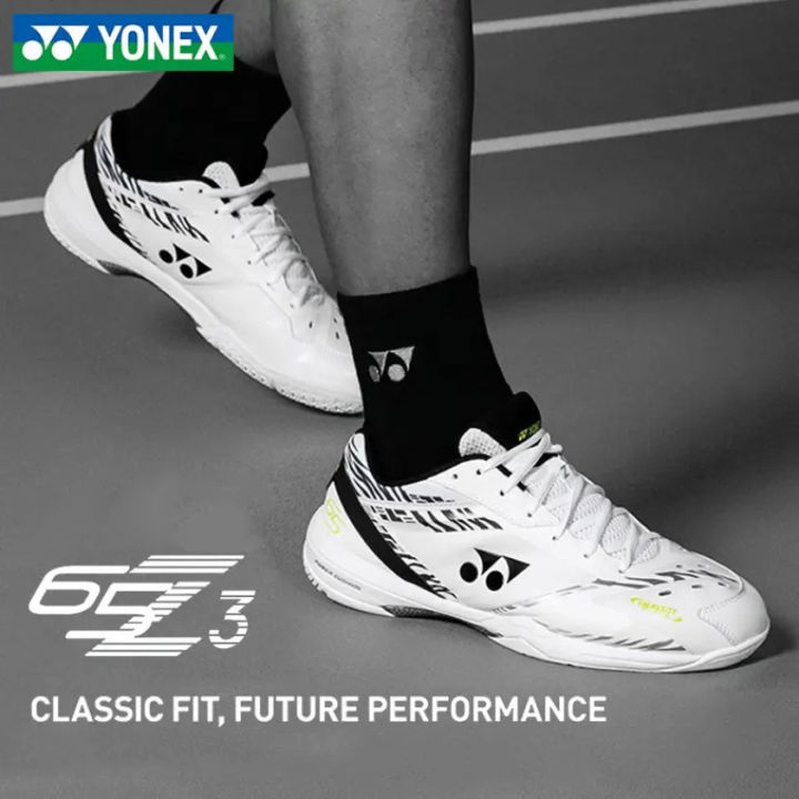 Giày thể thao cầu lông Yonex SHB 65Z3 màu trắng đen, giày thể thao chuyên nghiệp dành cho cả nam và nữ