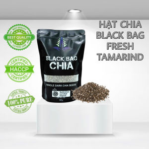 Combo 1túi hạt chia đen FT 500g và 1 hộp mũ trôm Vĩnh Hảo Hương Chanh 150g.