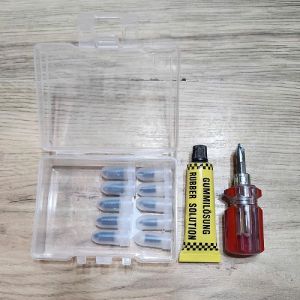 Bộ Dụng Cụ Vá Vỏ Xe Không Ruột KHẨN CẤP Bằng Phương Pháp Vá Vít Gồm 13 Chi Tiết Nhanh Gọn Dễ Thực Hiện