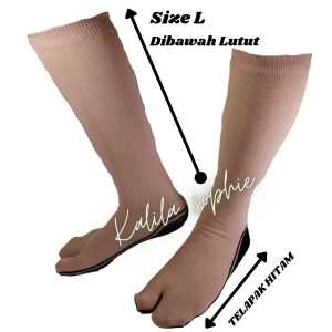 KAOS KAKI WANITA JEMPOL TELAPAK HITAM