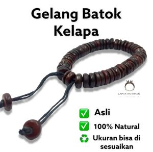Gelang Pria Batok Kelapa Natural