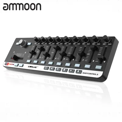 [ammoon]quà bí mật Worlde EasyControl.9 USB Mini 9 Slim-Line Bộ điều khiển MIDI điều khiển