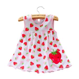 OWNNEW Printed Baby Dress Pure Cotton Embroidery Princess Dress Baby Girls Dress Cartoon Pattern Summer Dress Baby Girl