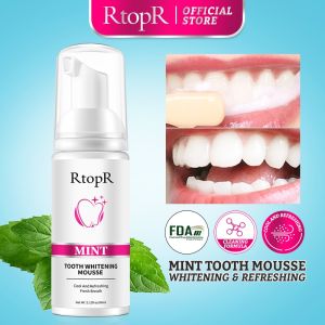 RtopR Teeth Cleansing Whitening Mousse Removes Stains Oral Hygiene Mousse Toothpaste Oral Care 60ml