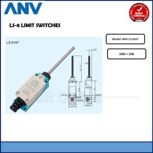ANV LIMIT SWITCH LS-8167 SPRING WIRE WITH METAL HEADLS 8 SERIES(ANV-LS-8167)