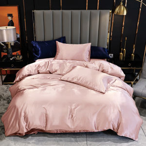 Abraca Dabra Luxury Silky Satin 5In1 Bedding Set *Quilt Cover *Fitted Bedsheet*2 pillowcases*1 Bolster Case 12 colors single super single queen king sizes