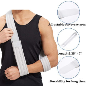 Arm Sling - Medical Support Strap for Broken & Fractured Bones - Adjustable Shoulder Rotator Cuff Full Soft Immobilizer - for Left Right Arm Men Women(Simple/Lightweight/Comfortable)