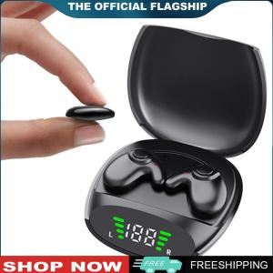 【New Arrival】 หูฟังบลูทูธไร้สายขนาดเล็กสำหรับนอนหลับสบายใส่สบายดีไซน์เบาเสียงตัดเสียงรบกวนเหมาะสำหรับการพักผ่อนและเดินทาง