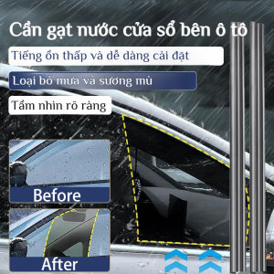 Cần Gạt Mưa Cửa Hông Ô Tô 2 Lưỡi Gạt Khung Thép Không Tiếng Ồn Chống Mờ Kính Phụ Kiện Xe Hơi Chính Hãng