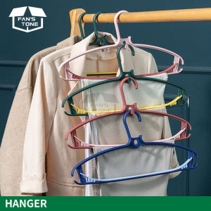 【Soft Lip Shop】1pc Non-slip Hanger For Jackets Pants Socks & Dress Clothes Coat Flocked Hanger Drying Rack
